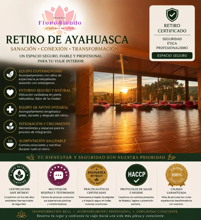 Infografía Retiro Ayahuasca Certificado